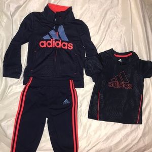 Adidas jumpsuit with shirt